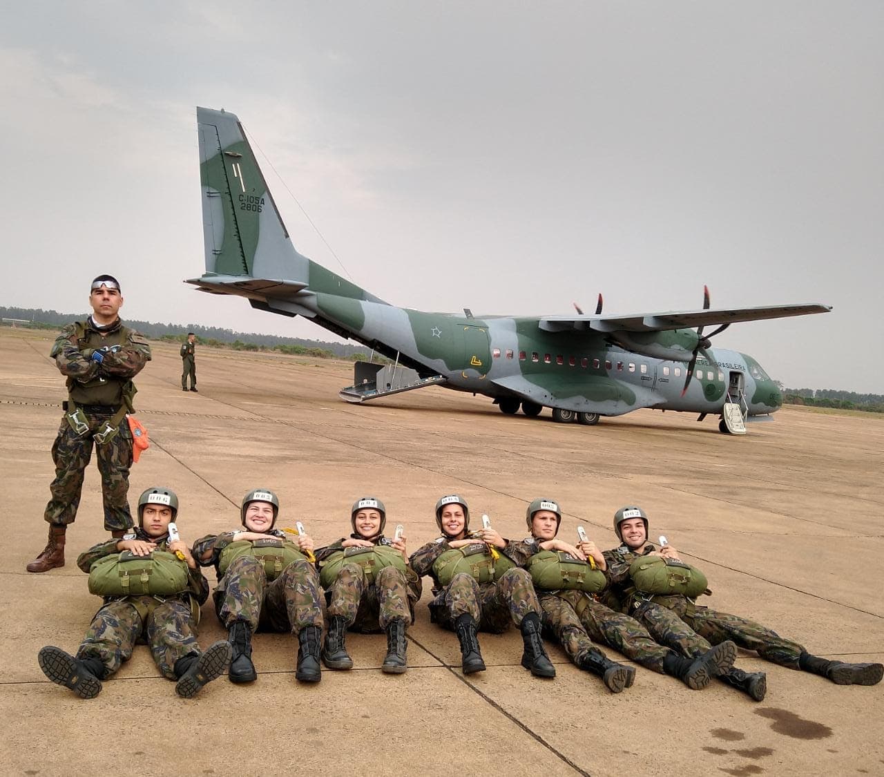 Air Force Academy cadets in formation during infantry training